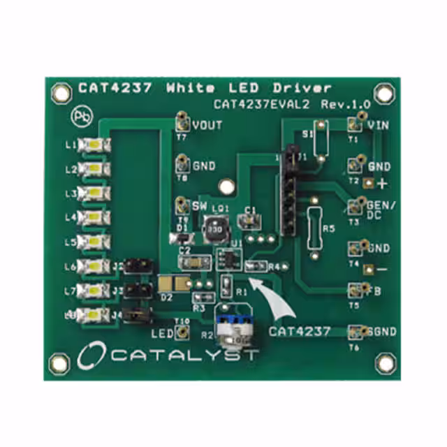 CAT4237BGEVB onsemi  Cartes d'évaluation - Pilotes LED